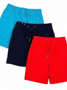 GAP Toddler Elastic Waist 3 Pair of Shorts in Turquoise.    Size 4T